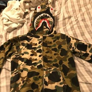 Authentic Bape shark  full zip